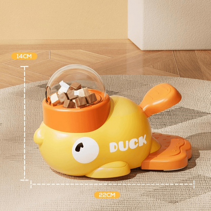 Dog Interactive Treat Dispenser Toy Cat Puzzle Slow Feeder Duck-Shaped Pet Toys for Cat and Dogs Enrichment Training