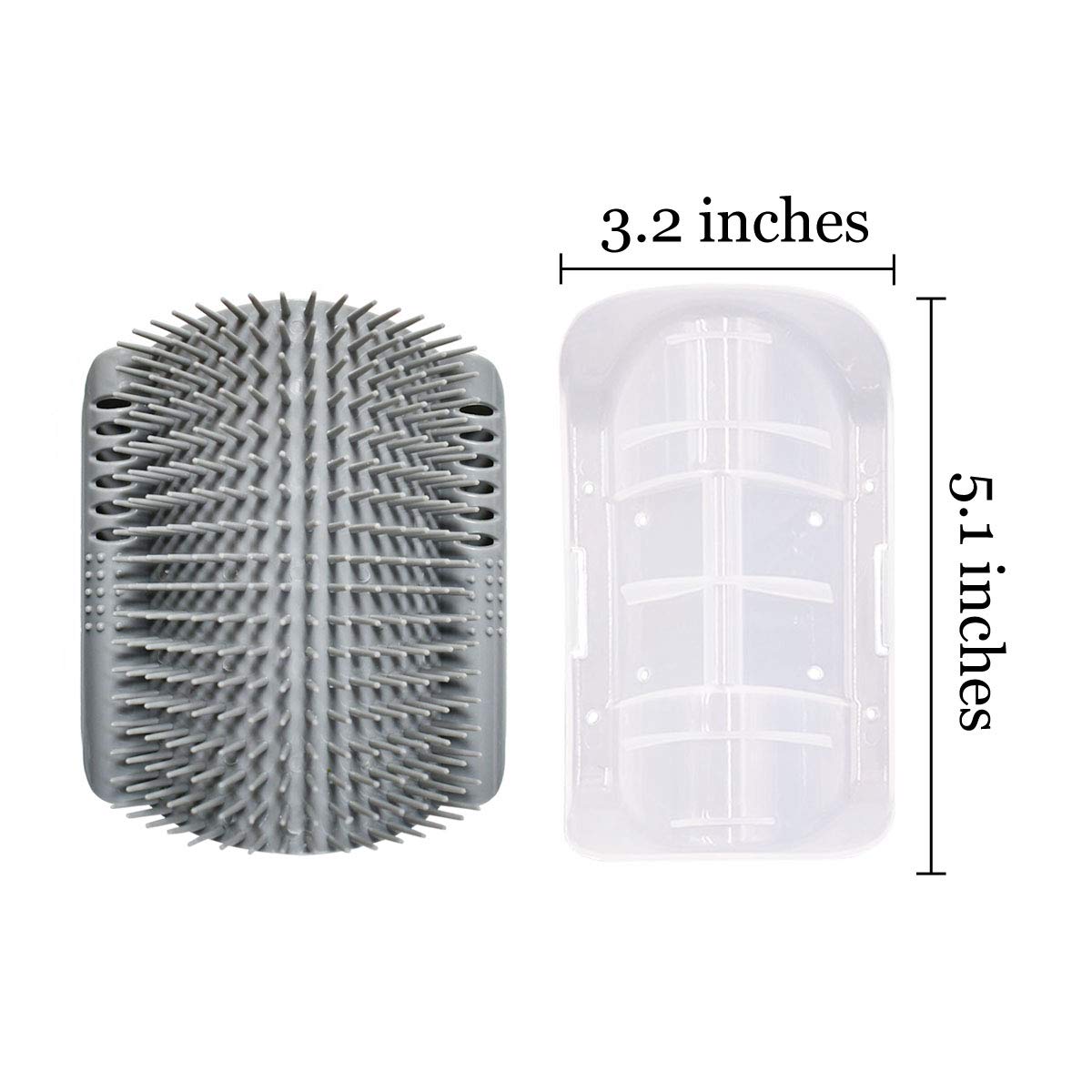 2-Pack Softer Self Groomer Wall Corner Massage Comb
