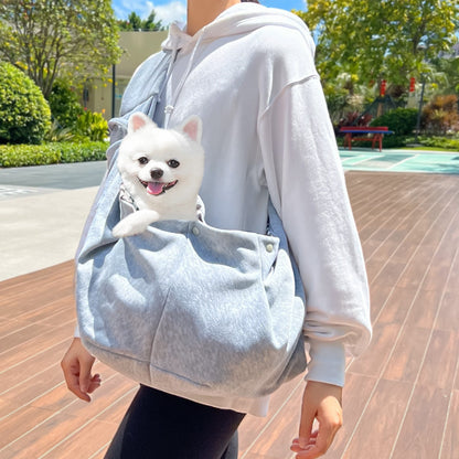 Dog and Cat Sling Carrier - Hands Free Reversible Pet Papoose Bag - Soft Pouch and Tote Design - Suitable for Puppy, Small Dogs Cats Outdoor