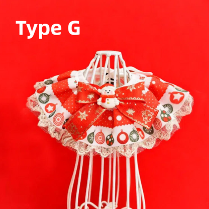 🎄Christmas Collar- Festive Lace Ruffle Scarf for Dogs and Cats