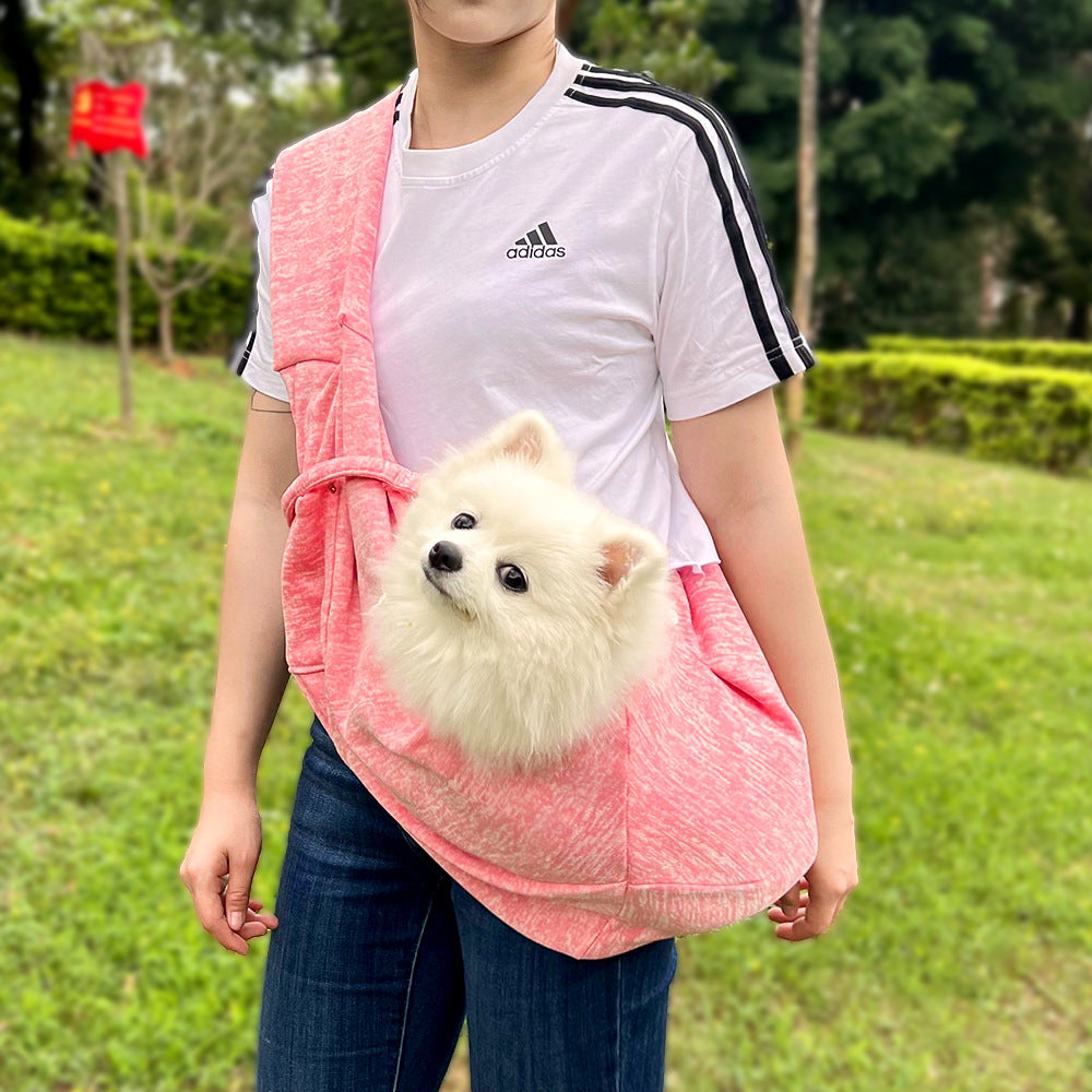 Dog and Cat Sling Carrier - Hands Free Reversible Pet Papoose Bag - Soft Pouch and Tote Design - Suitable for Puppy, Small Dogs Cats Outdoor